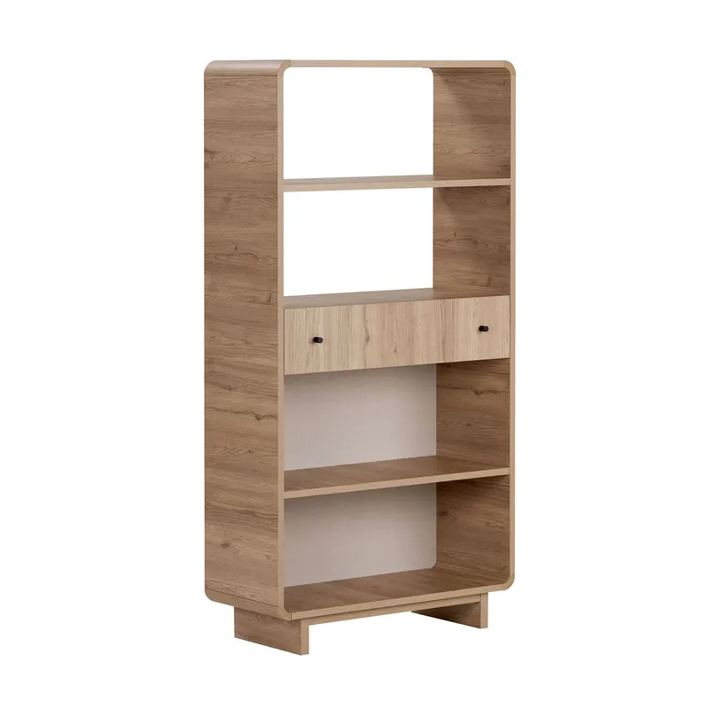 Bokhylle Nordure Senza (78 x 153 x 34 cm) Eik, Eik
