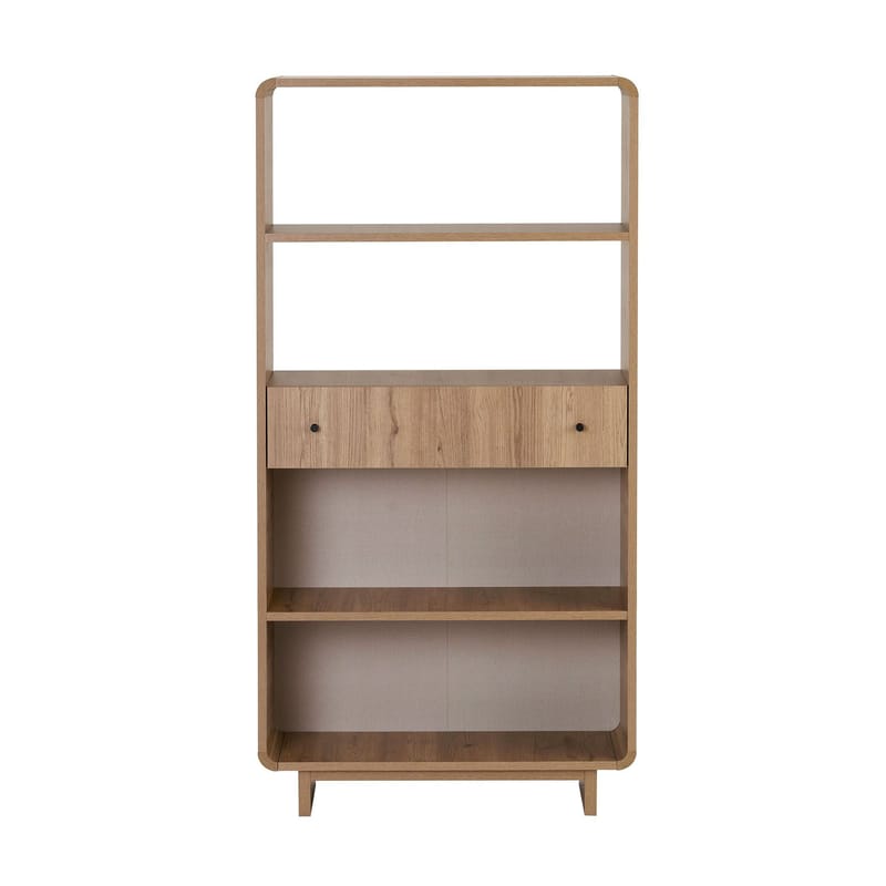 Bokhylle Nordure Senza (78 x 153 x 34 cm) Eik - Eik - Oppbevaring - Hylle - Bokhylle