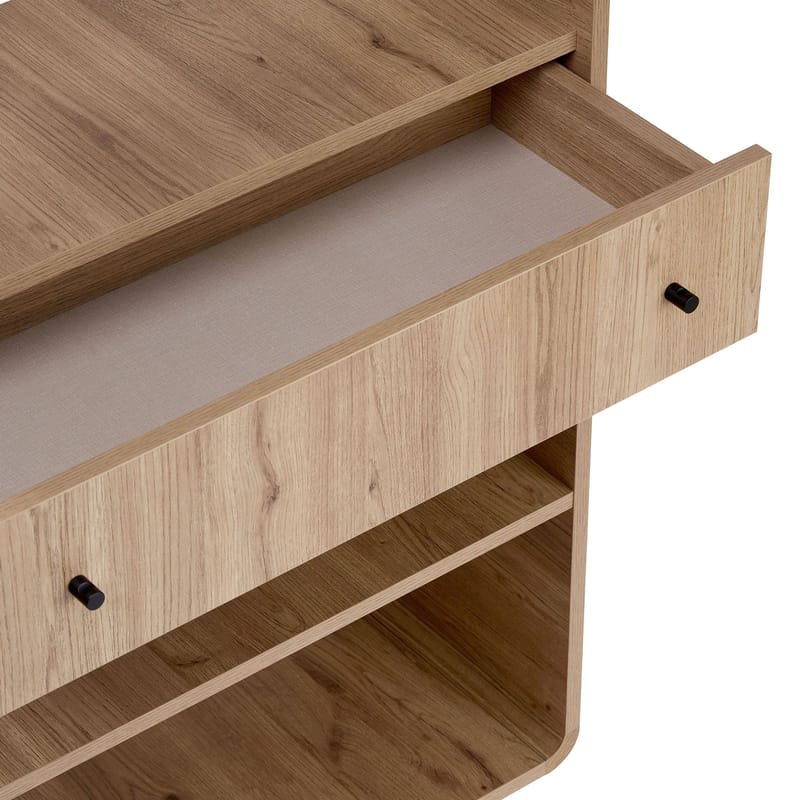 Bokhylle Nordure Senza (78 x 153 x 34 cm) Eik - Eik - Oppbevaring - Hylle - Bokhylle