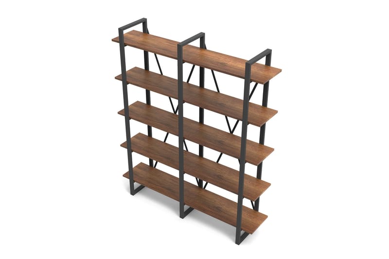 Numandro Bokhylle 34x155 cm - Teak - Oppbevaring - Hylle - Bokhylle