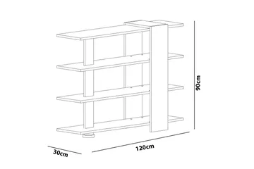 Nurtane Bokhylle - Oppbevaring - Hylle - Bokhylle