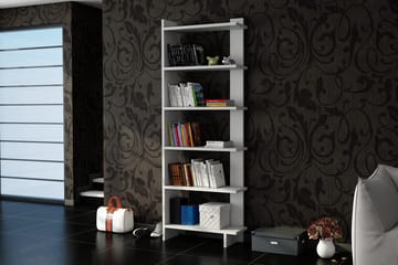 Ordelle Bokhylle 47 cm i Malt Tre - Hvit - Oppbevaring - Hylle - Bokhylle