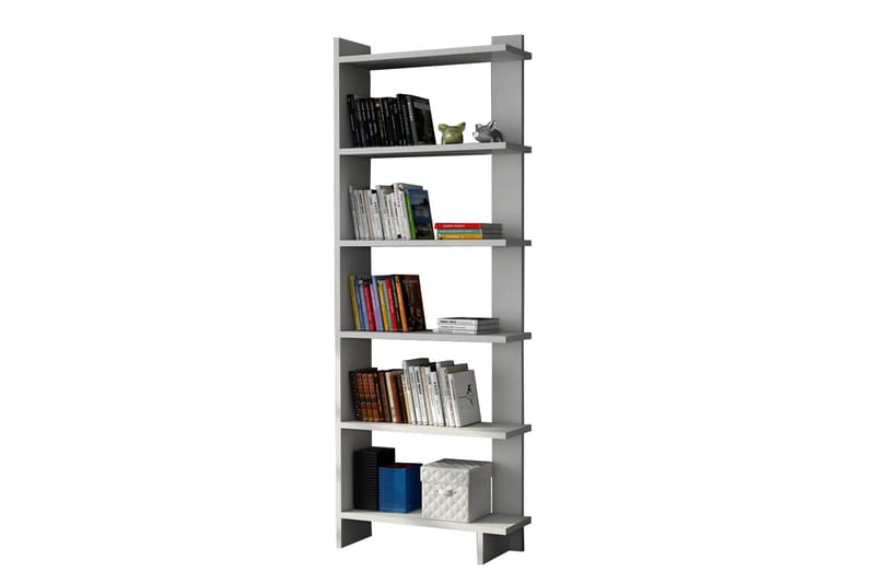 Ordelle Bokhylle 47 cm i Malt Tre - Hvit - Oppbevaring - Hylle - Bokhylle