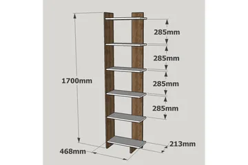 Ordelle Bokhylle - Oppbevaring - Hylle - Bokhylle