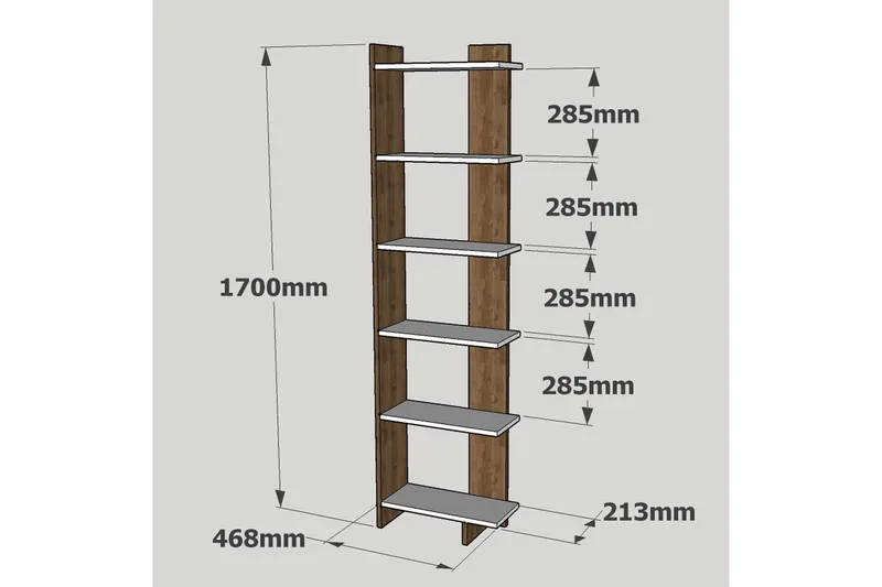 Ordelle Bokhylle - Oppbevaring - Hylle - Bokhylle