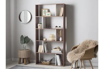 Orilla Bokhylle 83 cm i Valnøtt - Brun - Oppbevaring - Hylle - Bokhylle