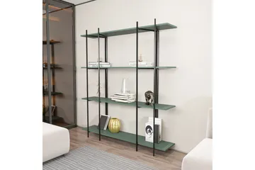 Painesville Bokhylle 160 cm - Svart/Green - Oppbevaring - Hylle - Bokhylle