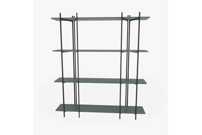 Painesville Bokhylle 160 cm - Svart/Green - Oppbevaring - Hylle - Bokhylle