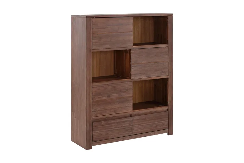 Paulina Bokhylle 100 cm, Akasie/Brun