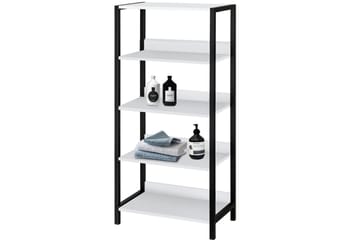 Plattpark Bokhylle 35x60 cm - Hvit/Svart - Oppbevaring - Hylle - Bokhylle