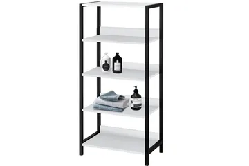 Plattpark Bokhylle 35x60 cm - Hvit/Svart - Oppbevaring - Hylle - Bokhylle