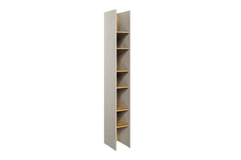 Rathmore Bokhylle 27 cm i Lyst Tre, Betonggrå