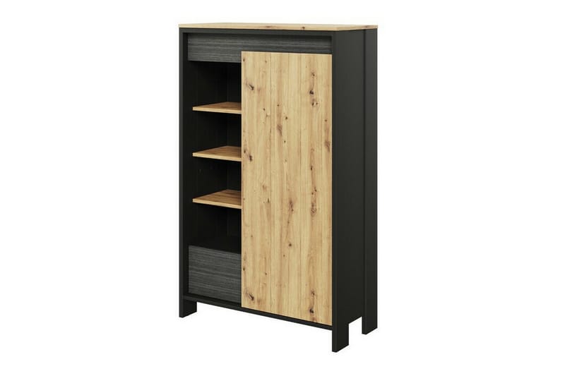 Rathmore Bokhylle 87 cm i Eik, Antrasitt