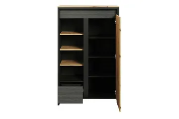 Rathmore Bokhylle 87 cm i Eik - Antrasitt - Oppbevaring - Hylle - Bokhylle