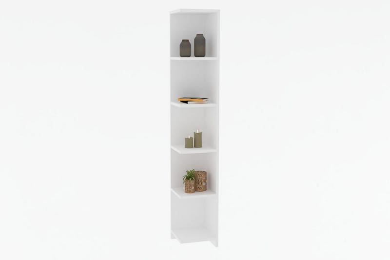 Rinorea Bokhylle 25x160 cm - Hvit - Oppbevaring - Hylle - Bokhylle