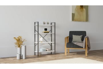 Rinorea Bokhylle 60x100 cm - Hvit - Oppbevaring - Hylle - Bokhylle