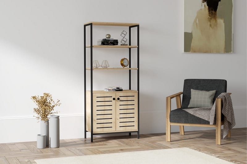 Rinorea Bokhylle 70x162,2 cm - Blå - Oppbevaring - Hylle - Bokhylle