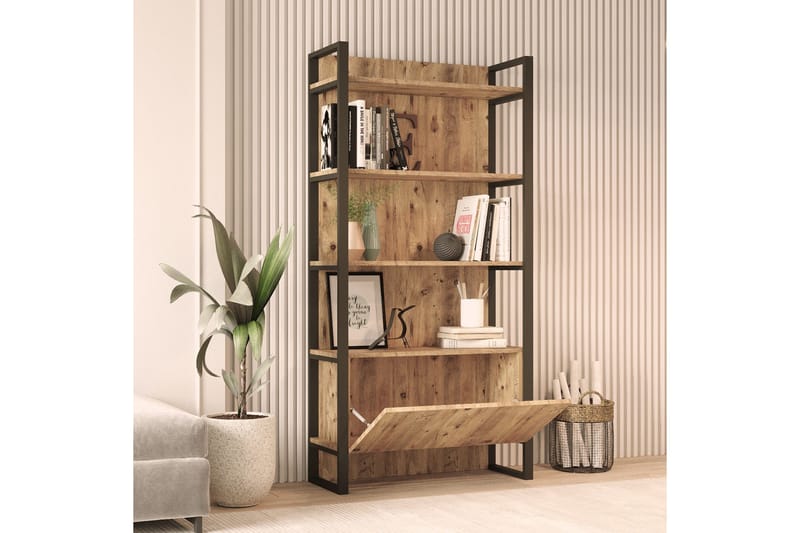 Rinorea Bokhylle 90x180 cm - Grønn - Oppbevaring - Hylle - Bokhylle