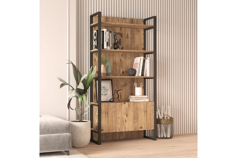 Rinorea Bokhylle 90x180 cm - Grønn - Oppbevaring - Hylle - Bokhylle