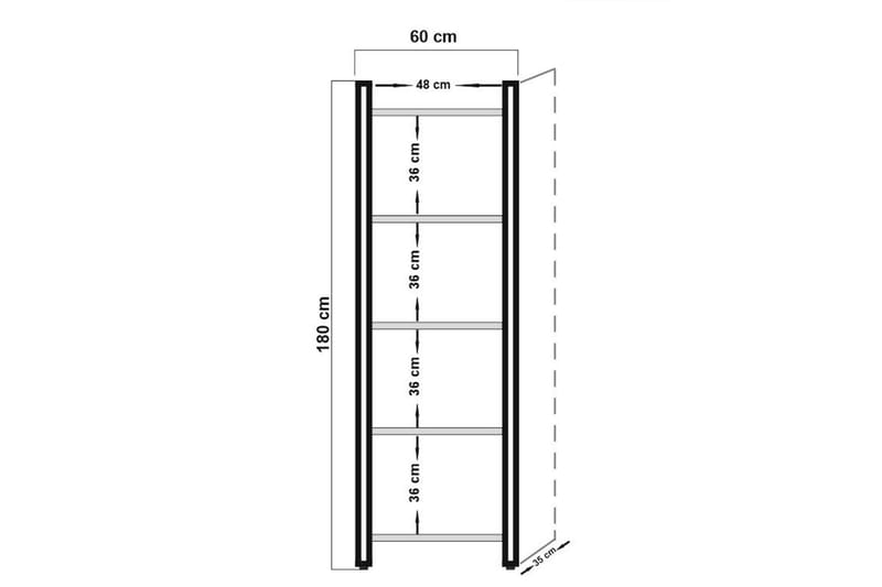 Sapphira Bokhylle - Oppbevaring - Hylle - Bokhylle