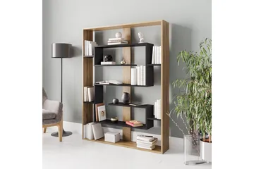 Schmand Bokhylle 120 cm - Svart|Eik - Oppbevaring - Hylle - Bokhylle