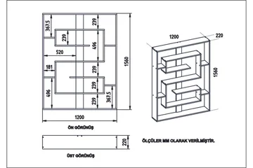 Schmand Bokhylle 120 cm - Svart|Eik - Oppbevaring - Hylle - Bokhylle