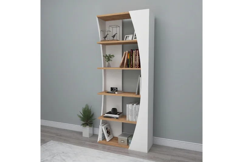 Selge Bokhylle 63,6 cm - Brun/Hvit - Oppbevaring - Hylle - Bokhylle