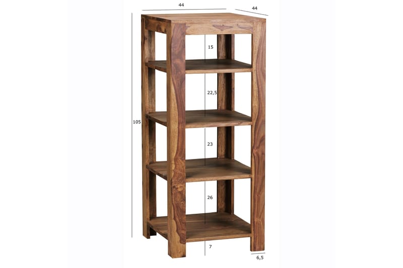 Shalanta Bokhylle - Brun - Oppbevaring - Hylle - Bokhylle