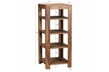 Shalanta Bokhylle - Brun - Oppbevaring - Hylle - Bokhylle