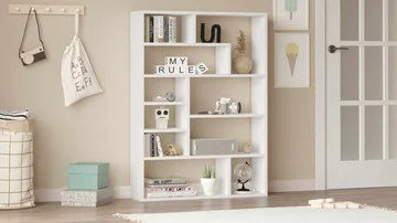 Bokhylle Skye Decor Cleo Shelf (90 x 123,6 x 22 cm) Hvit - Hvit - Oppbevaring - Hylle - Bokhylle