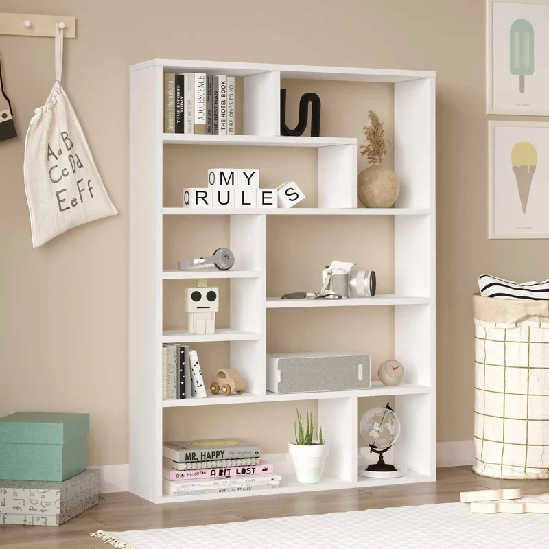 Bokhylle Skye Decor Cleo Shelf (90 x 123,6 x 22 cm) Hvit - Hvit - Oppbevaring - Hylle - Bokhylle
