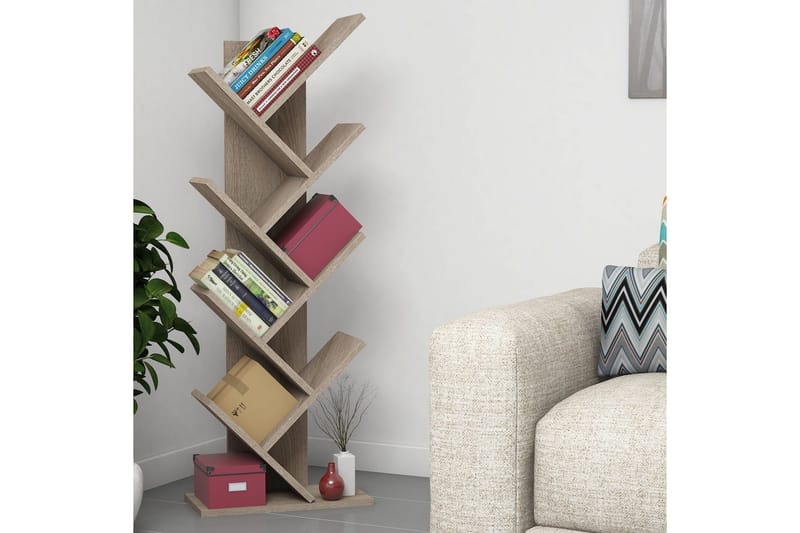 Spearin Bokhylle 22 cm i Valnøtt, Beige