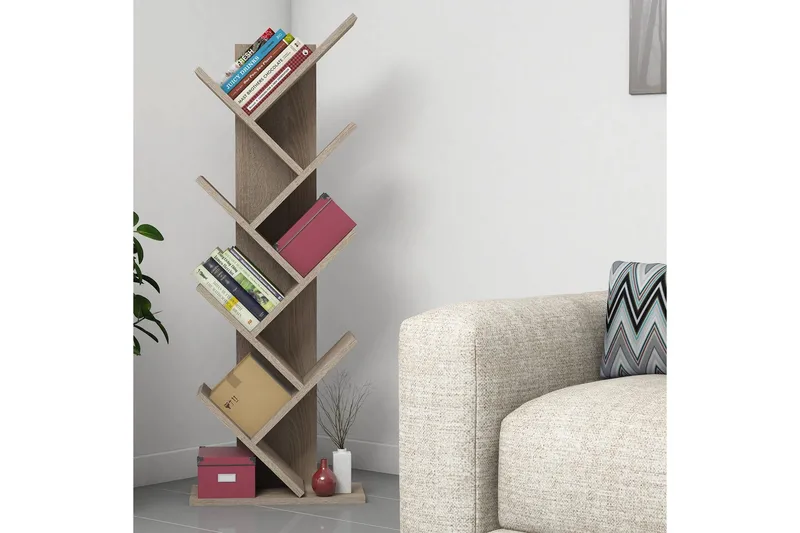 Spearin Bokhylle 22 cm i Valnøtt - Beige - Oppbevaring - Hylle - Bokhylle