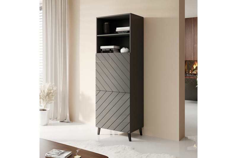 Strontian Bokhylla 60x40 cm Scandinavian Choice Graphite - Oppbevaring - Hylle - Bokhylle