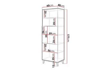 Strontian Bokhylla 60x40 cm Scandinavian Choice White - Oppbevaring - Hylle - Bokhylle
