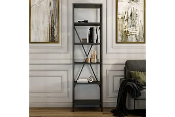 Bokhylle Suadiye Bokhylle 50 cm Antrasitt,Svart - Oppbevaring - Hylle - Bokhylle