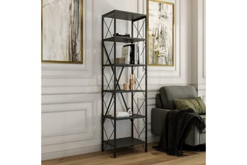 Bokhylle Suadiye Bokhylle 50 cm Antrasitt,Svart - Oppbevaring - Hylle - Bokhylle