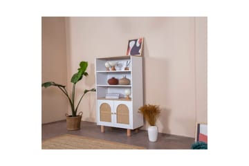 Bokhylle Terra Hvit / Eik - Hvit - Oppbevaring - Hylle - Bokhylle