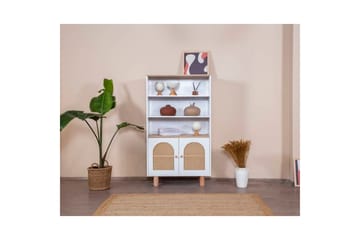 Bokhylle Terra Hvit / Eik - Hvit - Oppbevaring - Hylle - Bokhylle