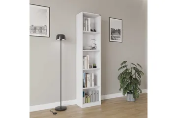 Bokhylle Ticoman Hvit - Hvit - Oppbevaring - Hylle - Bokhylle