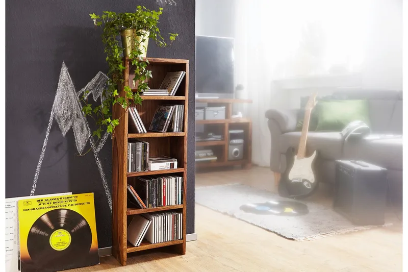 Ticon Bokhylle - Brun - Oppbevaring - Hylle - Bokhylle