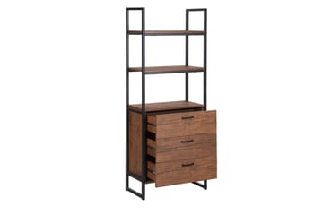 Tifton Bokhylle 61 cm i Mørkt Tre - Brun - Oppbevaring - Hylle - Bokhylle