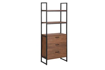 Tifton Bokhylle 61 cm i Mørkt Tre - Brun - Oppbevaring - Hylle - Bokhylle