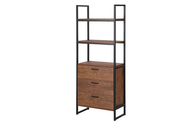 Tifton Bokhylle 61 cm i Mørkt Tre - Brun - Oppbevaring - Hylle - Bokhylle