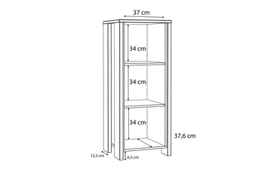 Torelles Bokhylle 47x115 cm - Mørkebrun - Oppbevaring - Hylle - Bokhylle