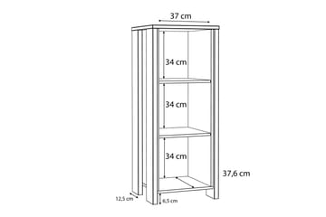 Torelles Bokhylle 47x115 cm - Mørkebrun - Oppbevaring - Hylle - Bokhylle