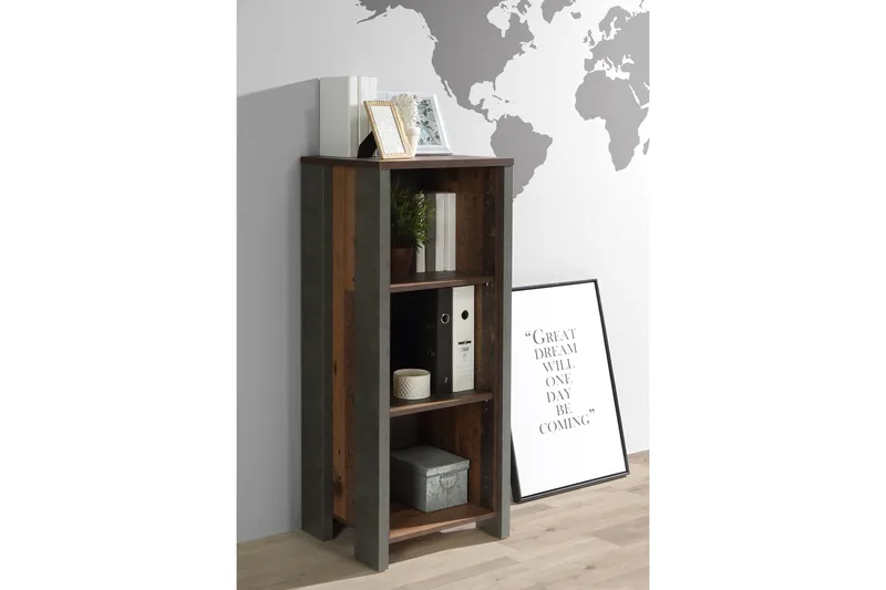 Torelles Bokhylle 47x115 cm - Mørkebrun - Oppbevaring - Hylle - Bokhylle