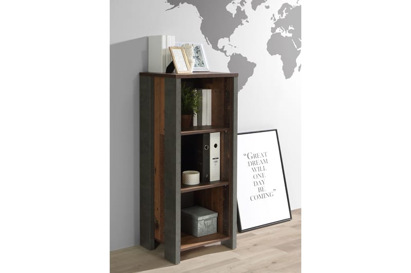 Torelles Bokhylle 47x115 cm - Mørkebrun - Oppbevaring - Hylle - Bokhylle