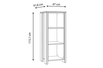 Torelles Bokhylle 47x115 cm - Mørkebrun - Oppbevaring - Hylle - Bokhylle