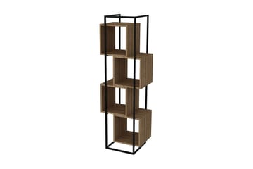 Tosches Bokhylle 52 cm - Valnøtt|Svart - Oppbevaring - Hylle - Bokhylle